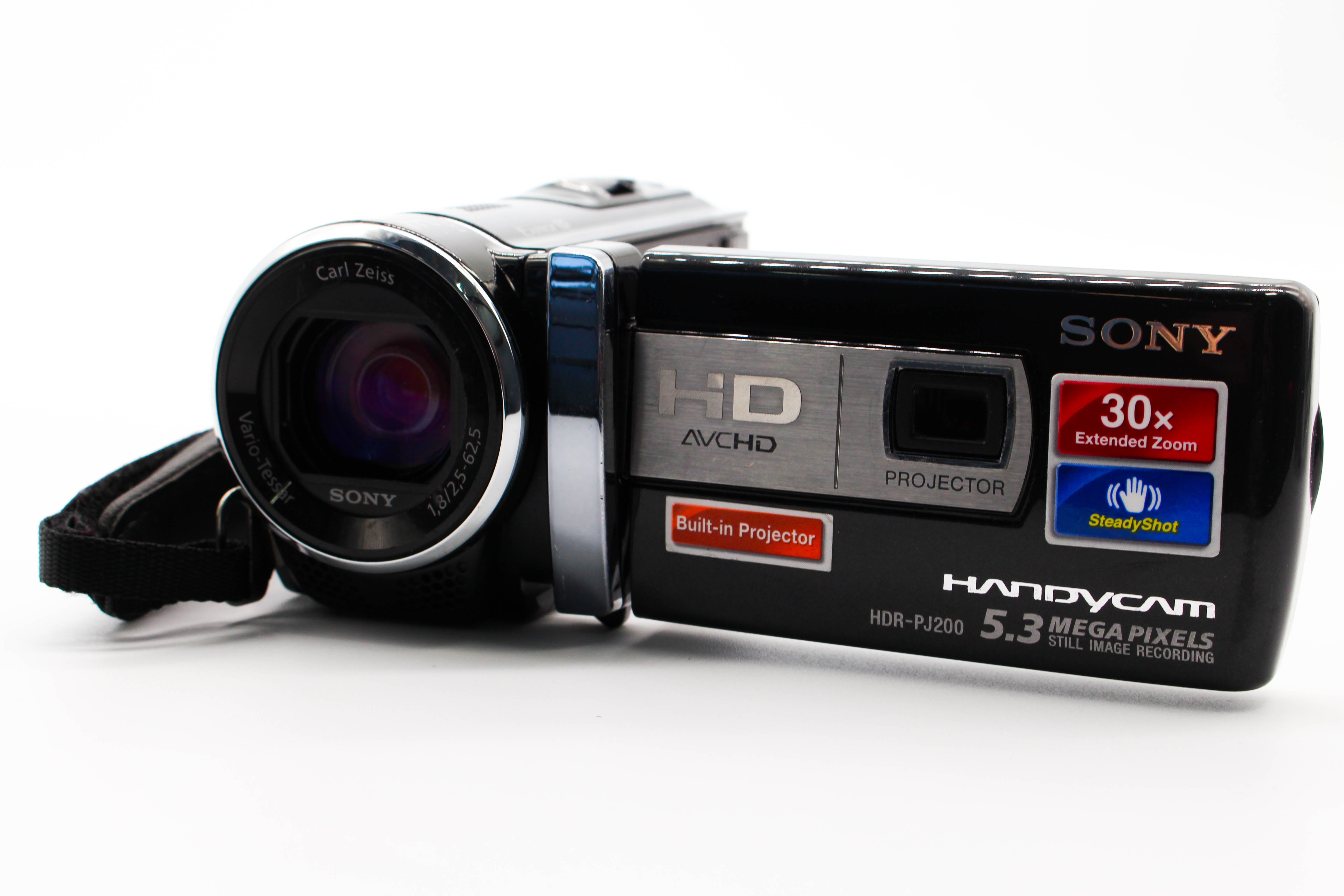 Sony HDR-PJ200E SD Card HD Digital Video Handycam Camcorder Camera - Tested Bundle