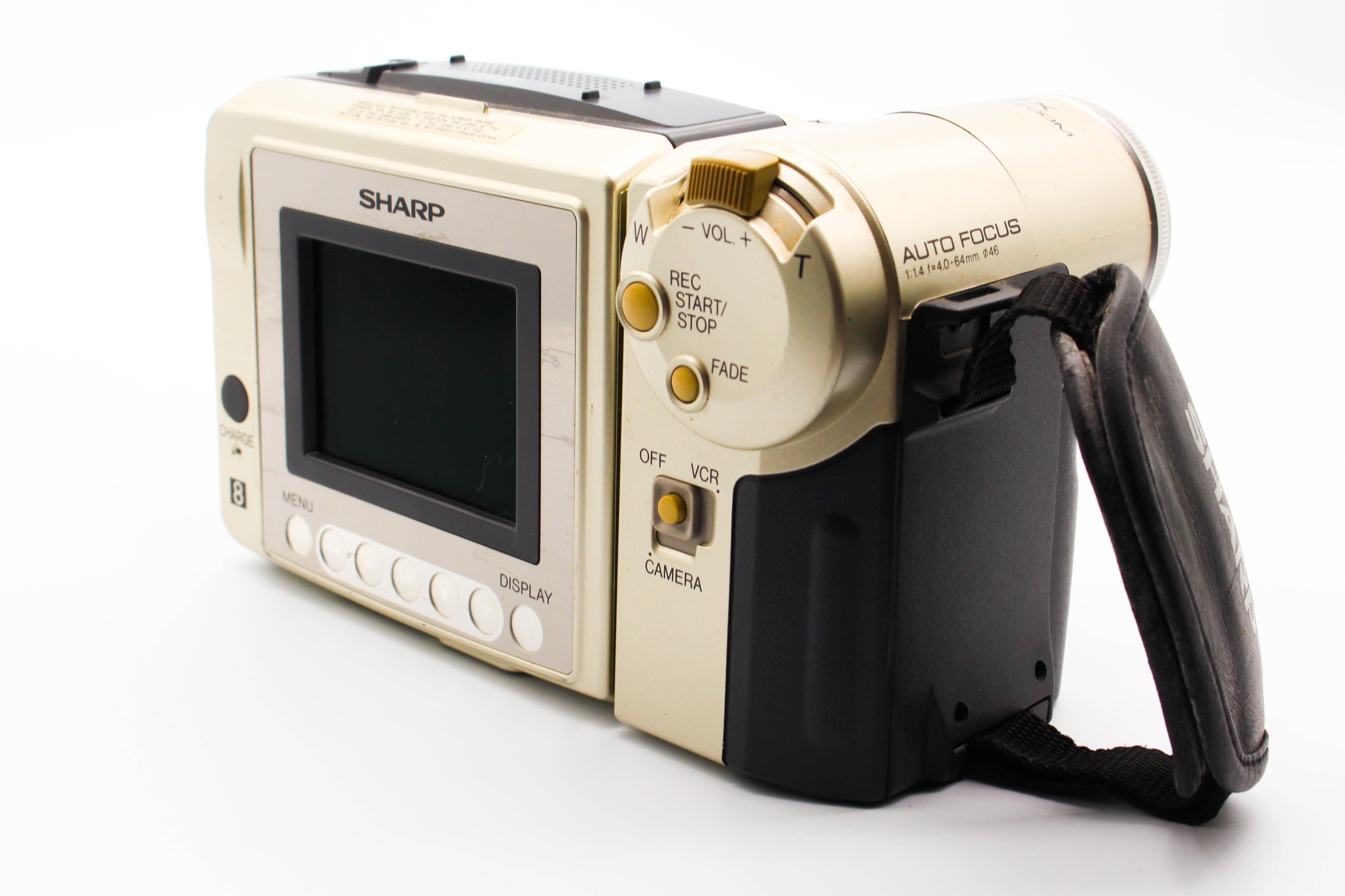 Sharp VL-A10H Video8 8mm Analog Video Handycam Camcorder Camera - Tested Bundle Excellent