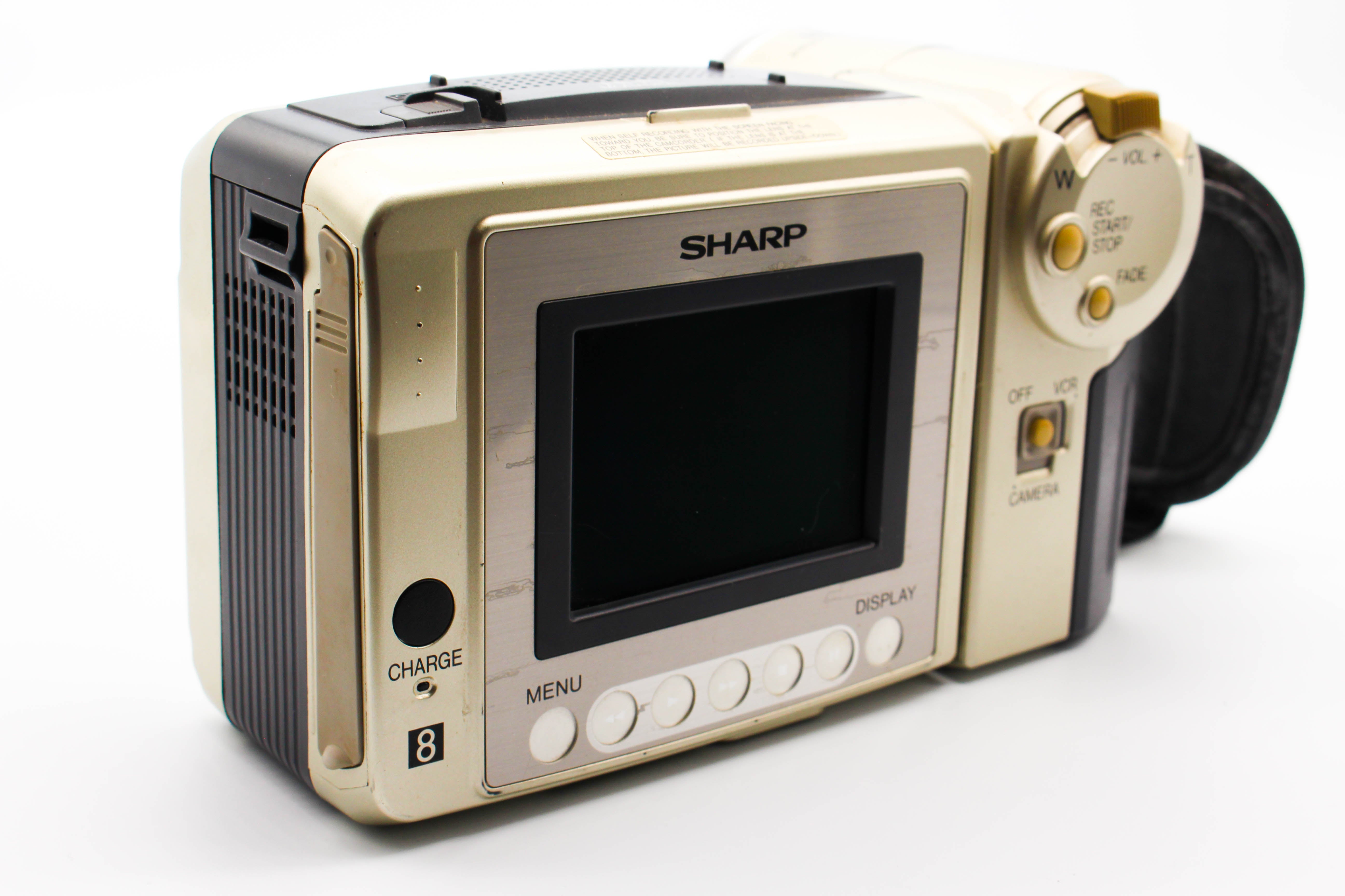 Sharp VL-A10H Video8 8mm Analog Video Handycam Camcorder Camera - Tested Bundle Excellent