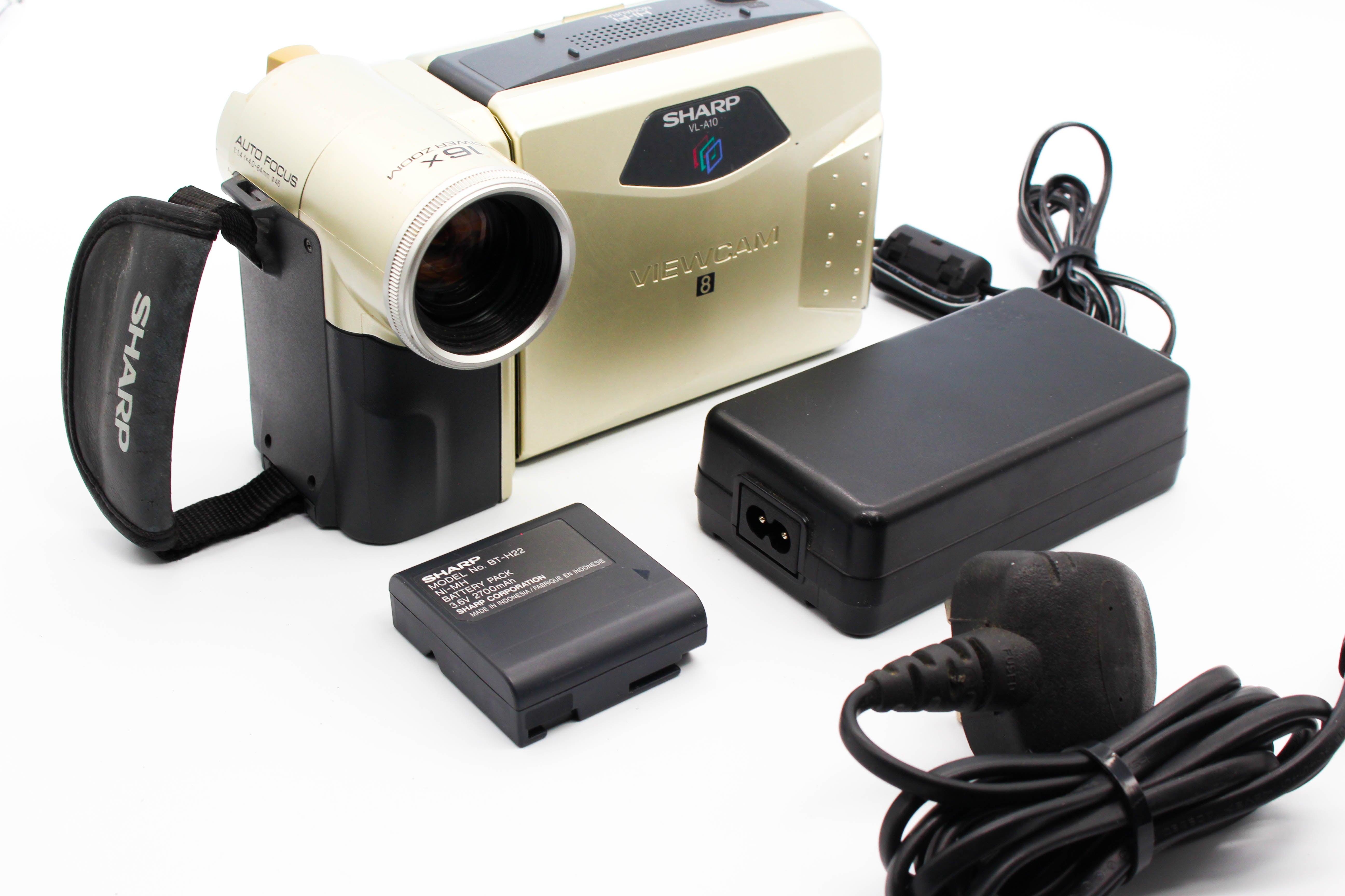 Sharp VL-A10H Video8 8mm Analog Video Handycam Camcorder Camera - Tested Bundle Excellent