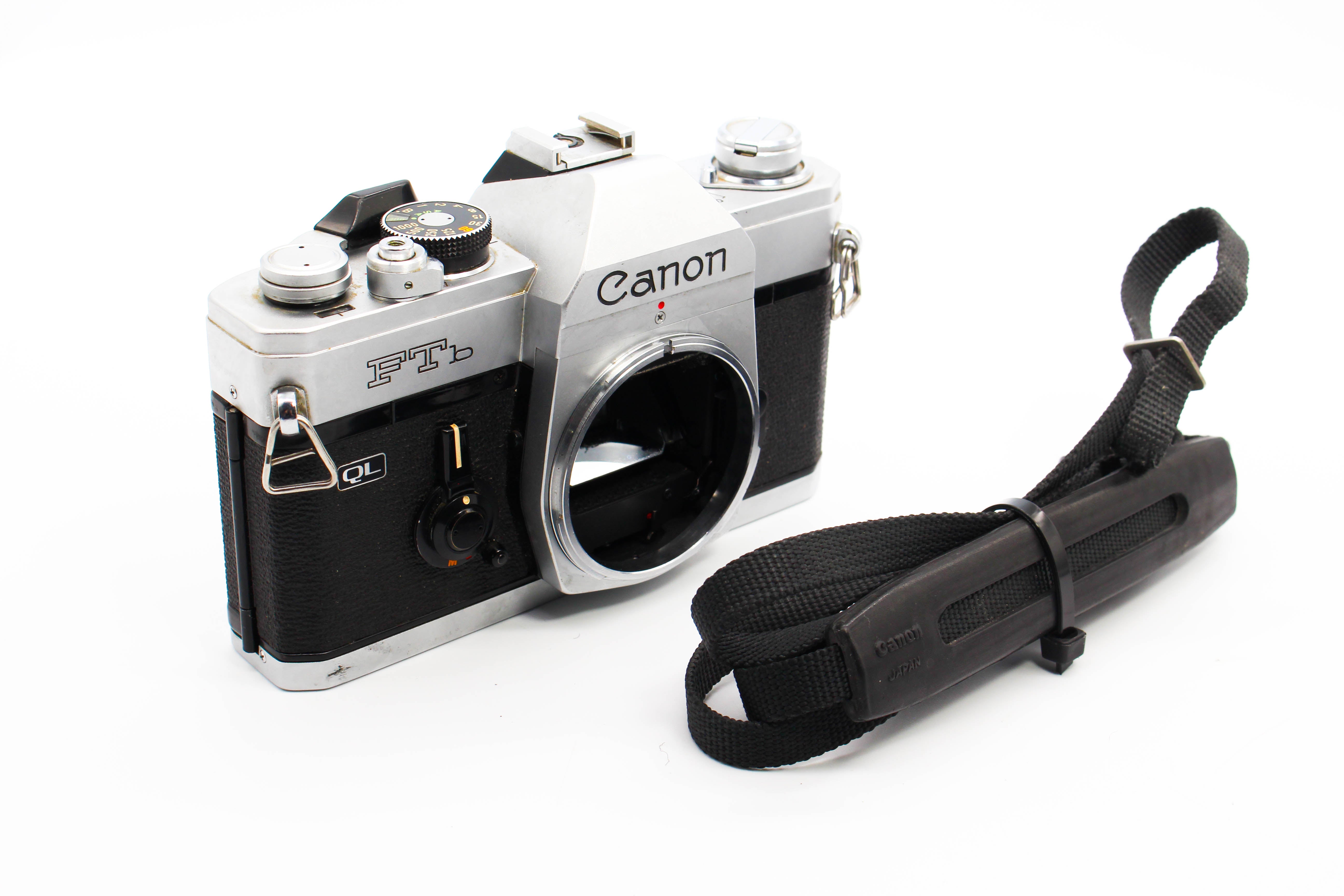 Canon FTb QL SLR 35mm Film Photography Camera Silver Body Only - Tested Bundle