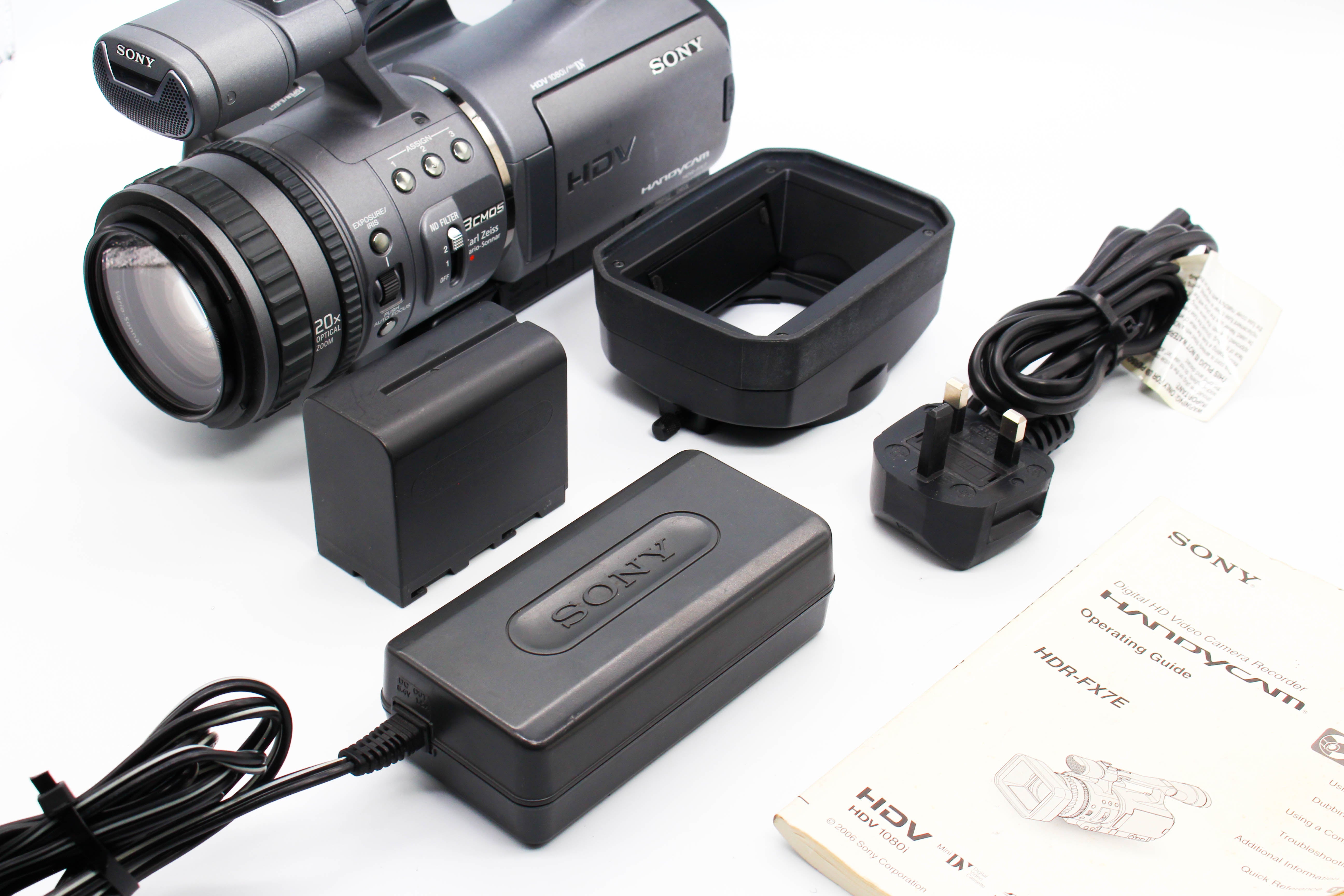 Sony HDR-FX7E MiniDV Digital Video Handycam Camcorder Camera - Tested Bundle Excellent