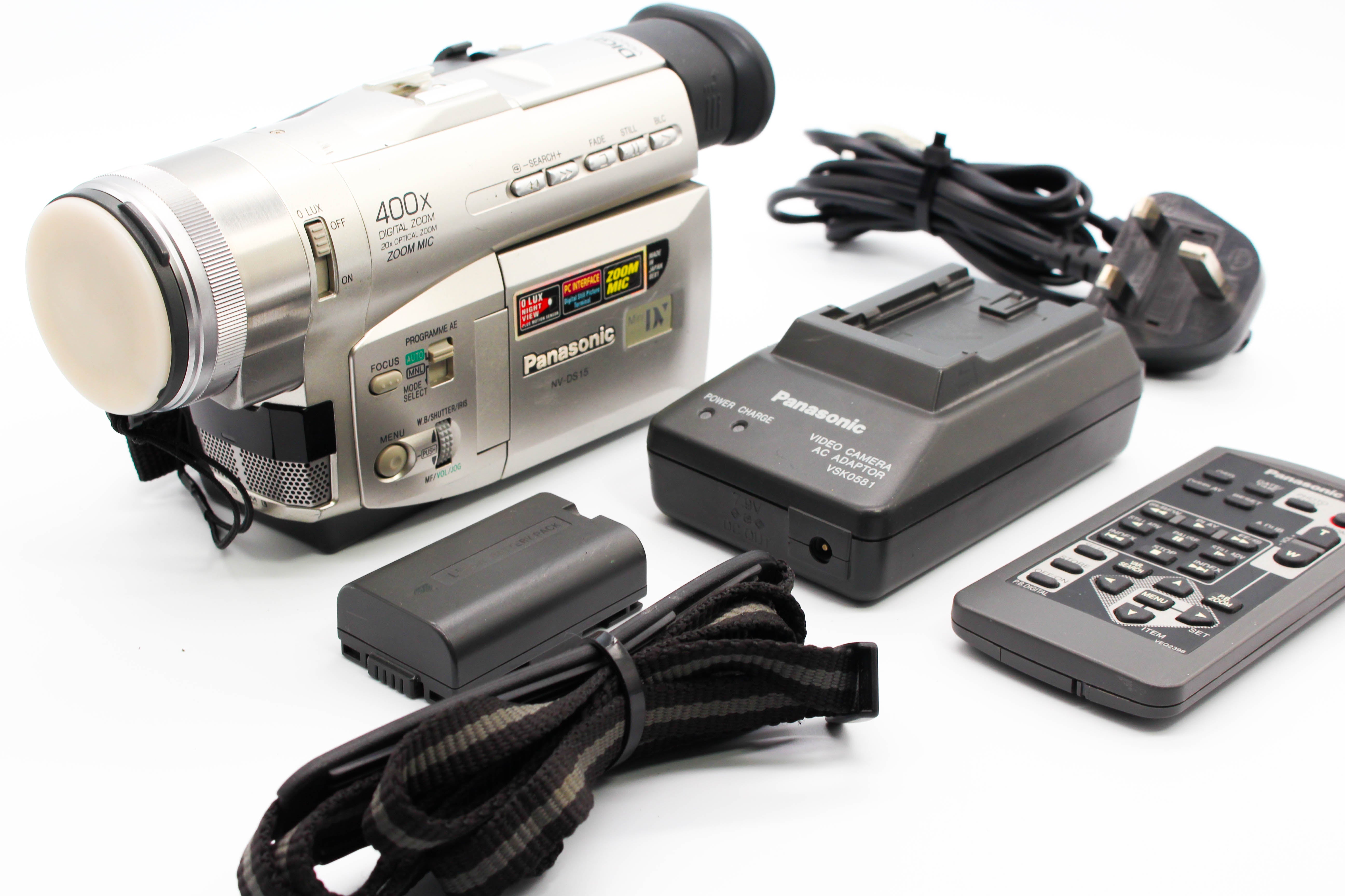Panasonic NV-DS15B MiniDV Digital Video Handycam Camcorder Camera - Tested Bundle
