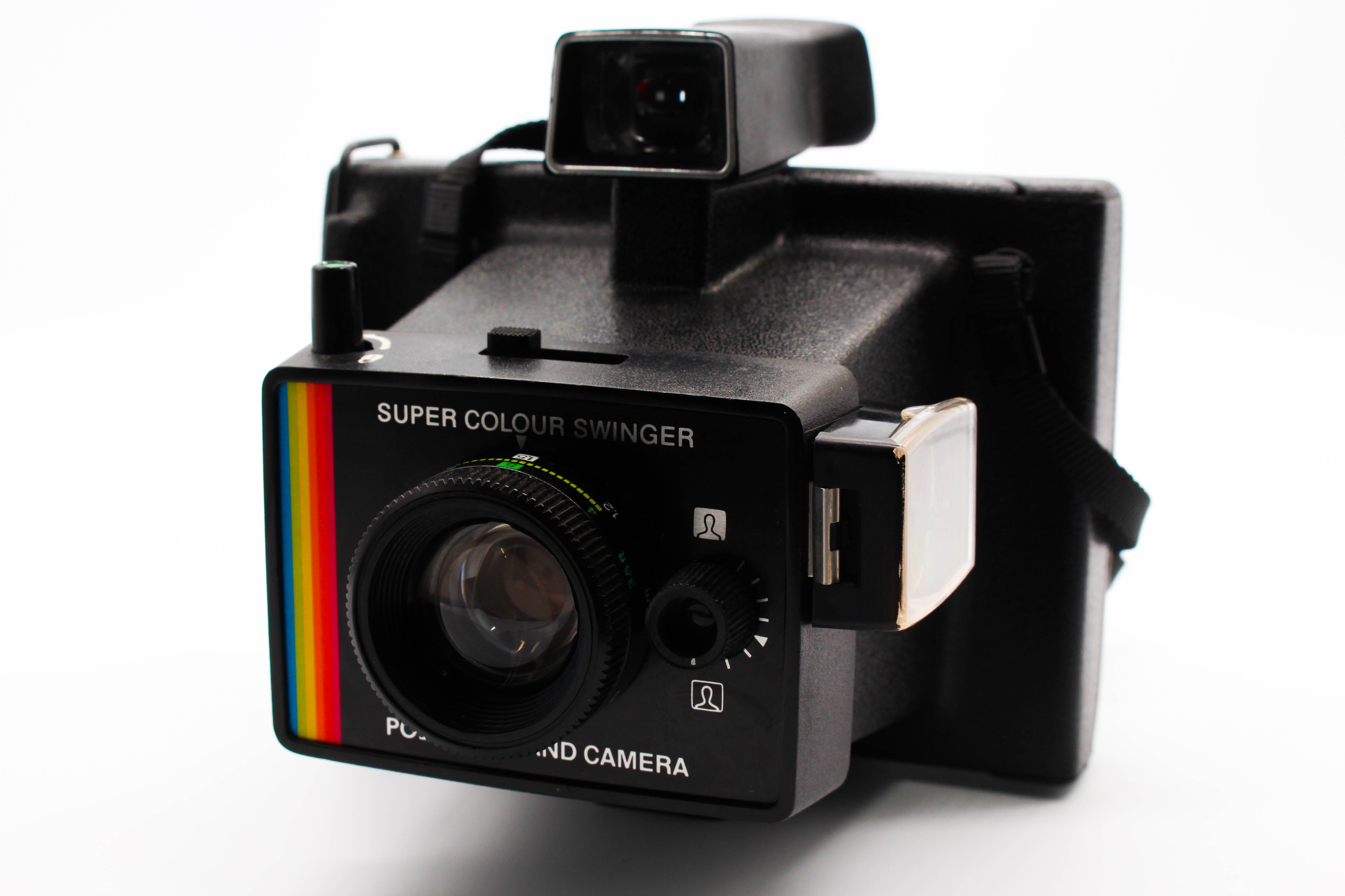 Polaroid Super Colour Swinger Land Camera Vintage Square Packfilm Camera - Tested Good