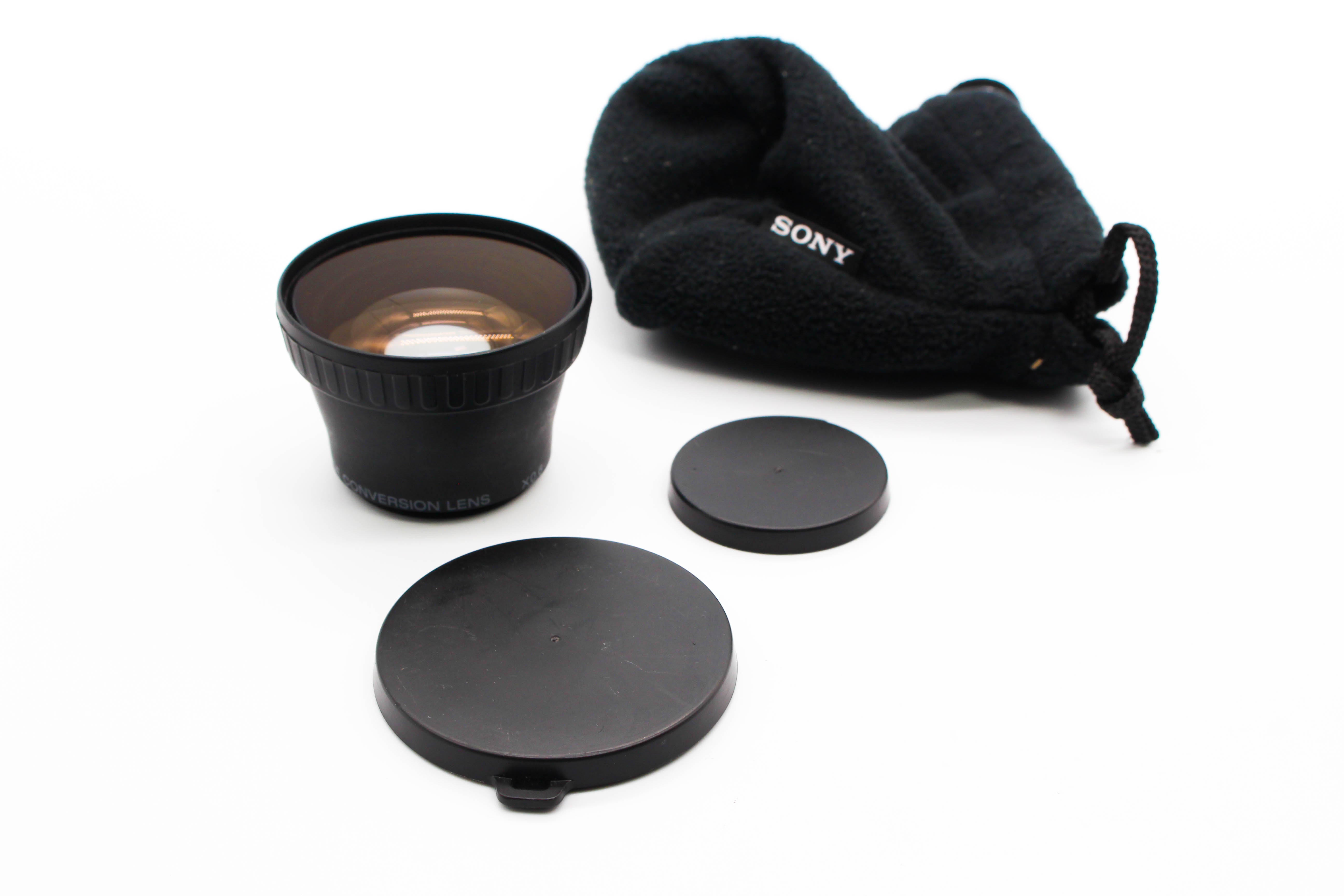 Sony VCL-0637A 0.6X 37mm Wide Conversion Lens For Camcorders Camera - Tested Excellent