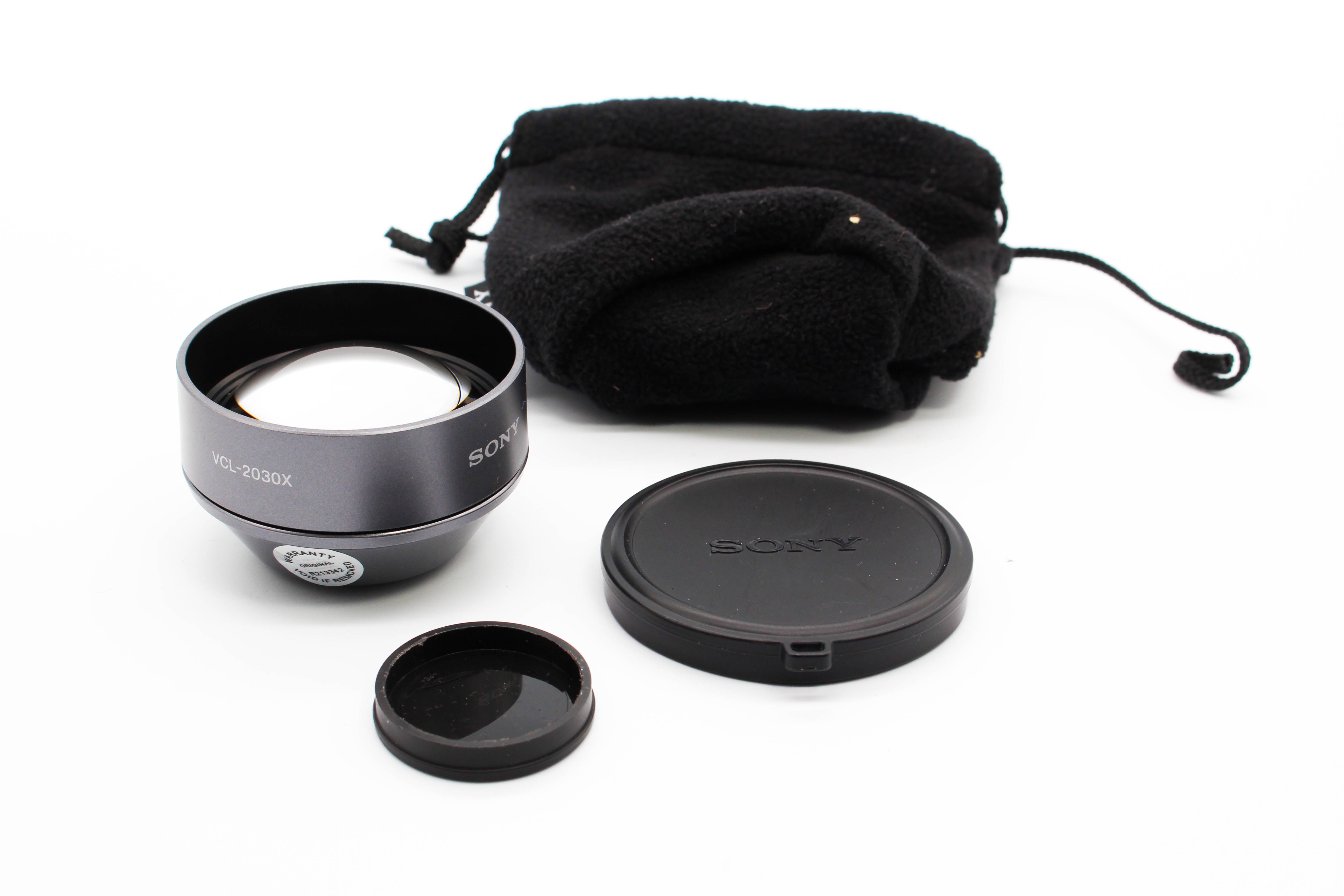 Sony VCL-2030X 2.0X 30mm Tele Conversion Lens For Camcorders Camera - Tested Excellent