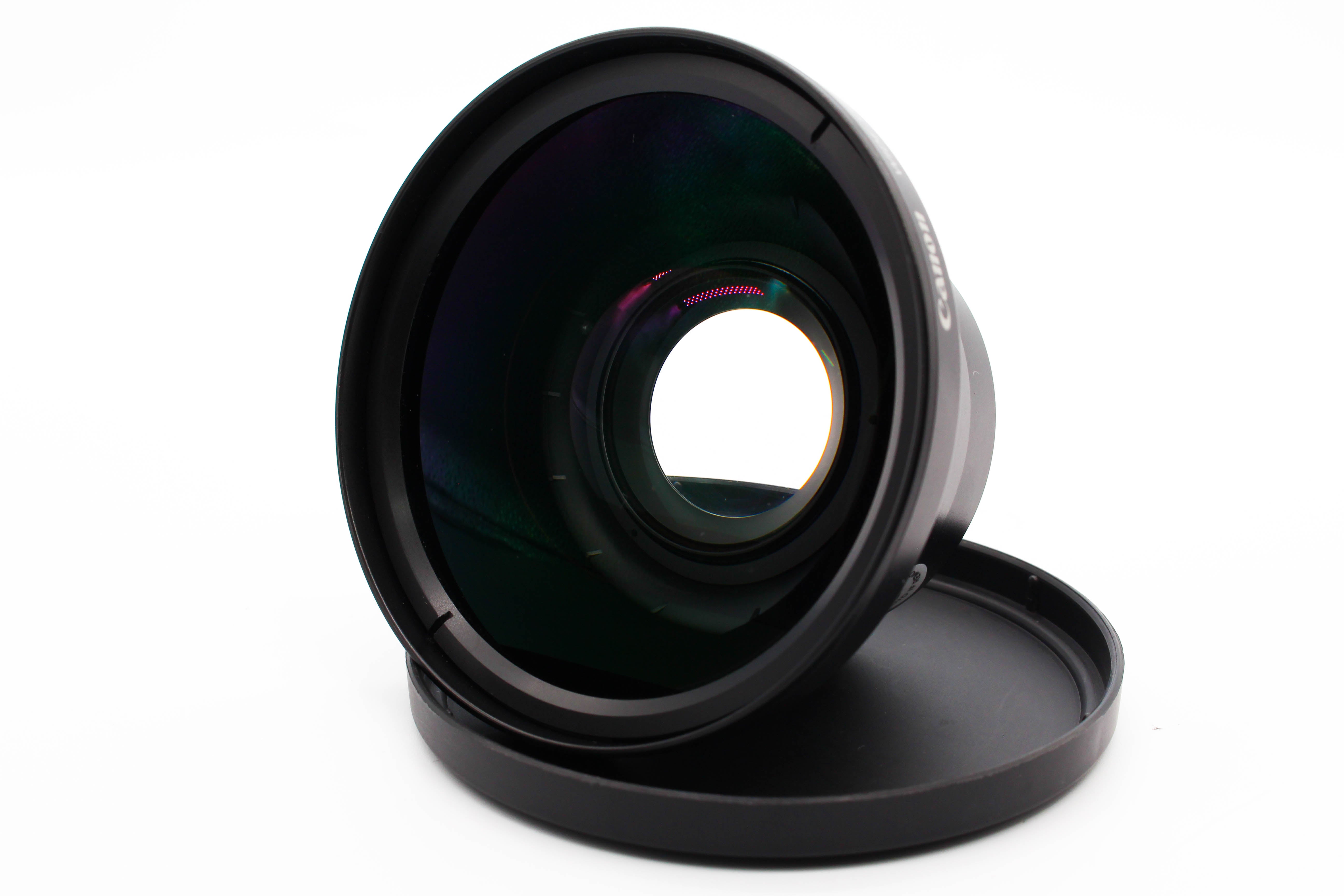 Canon WC-DC58N 0.7X 58mm Wide Converter Lens With LA-DC58H Adapter For Camcorders Camera - Tested Excellent