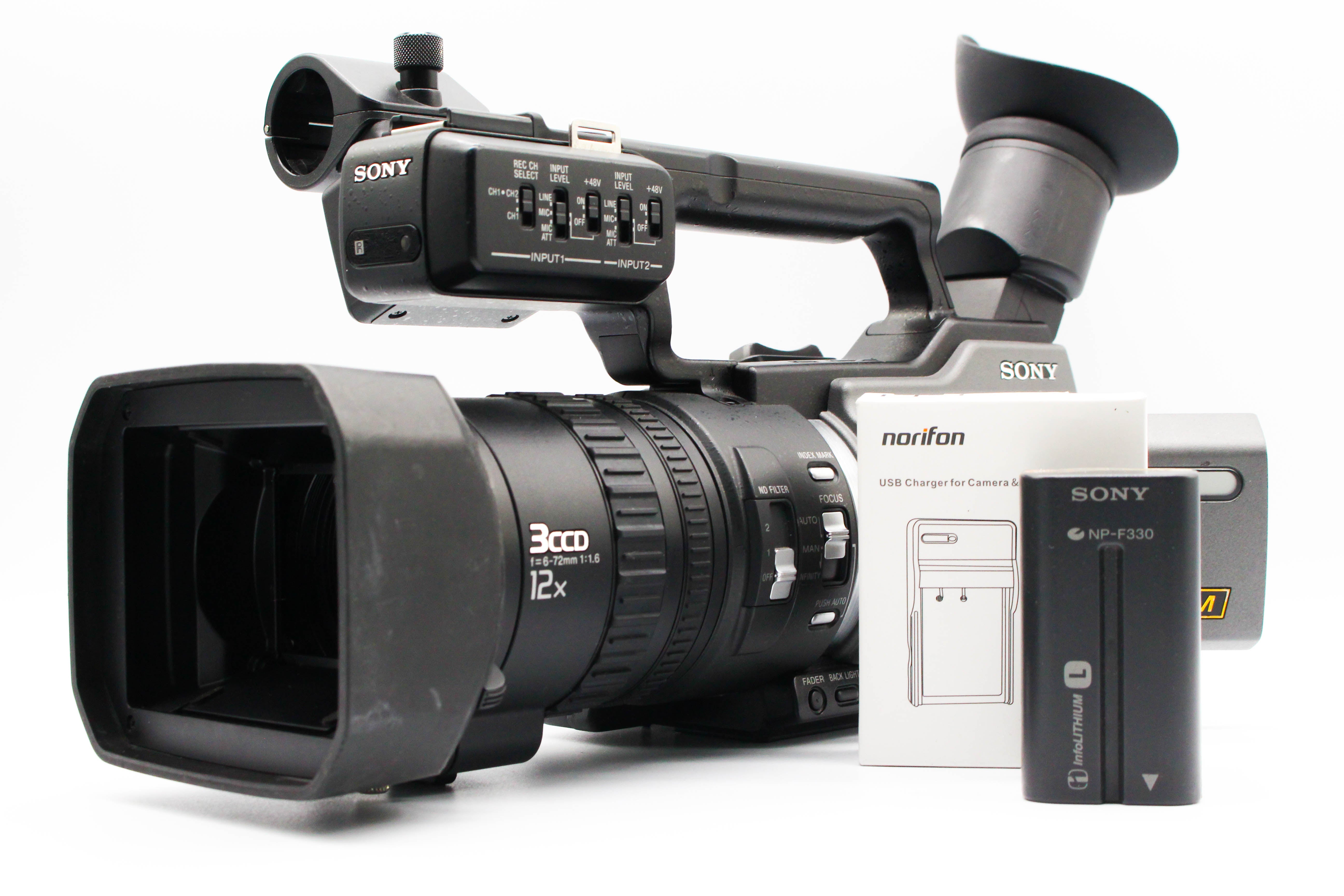 SONY DSR-PD170P MiniDV Handycam Digital Video Camera Camcorder - Tested Bundle Good