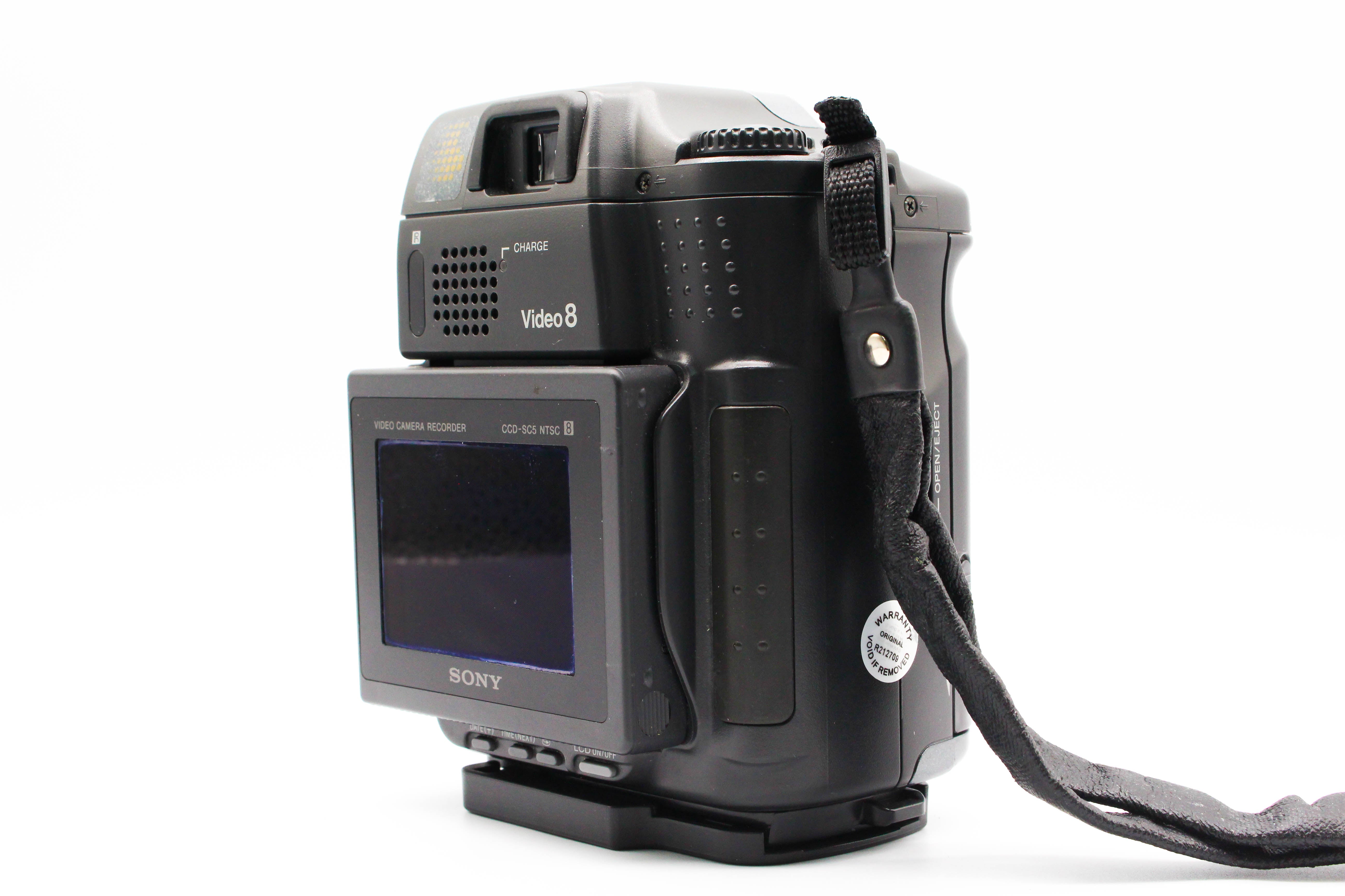 Sony CCD-SC5 NTSC Hi8 Analog Camcorder Handycam Video Camera - Tested Bundle Good