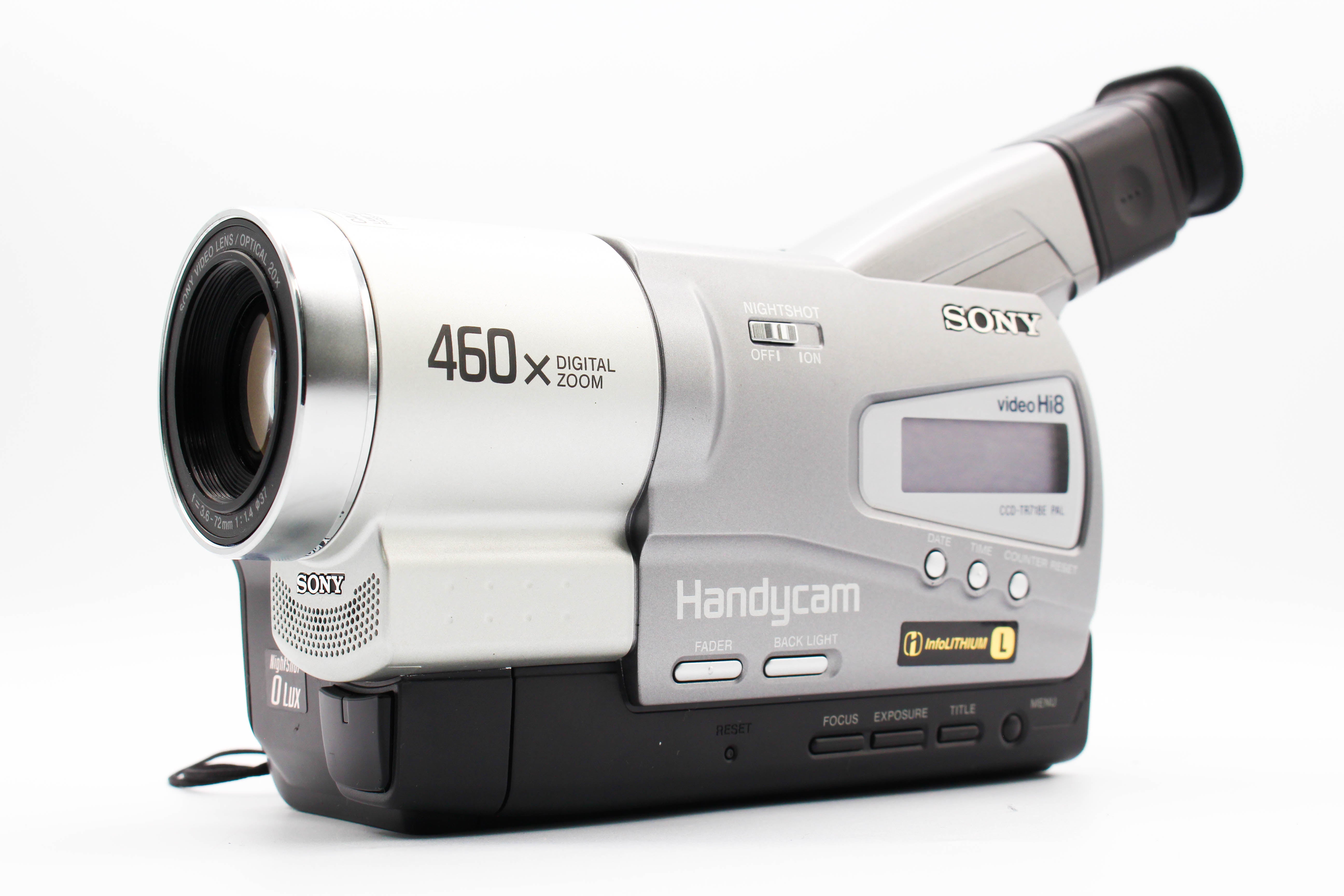 Sony CCD-TR718E Hi8 Analog Camcorder Handycam Video Camera - Tested Bundle Excellent