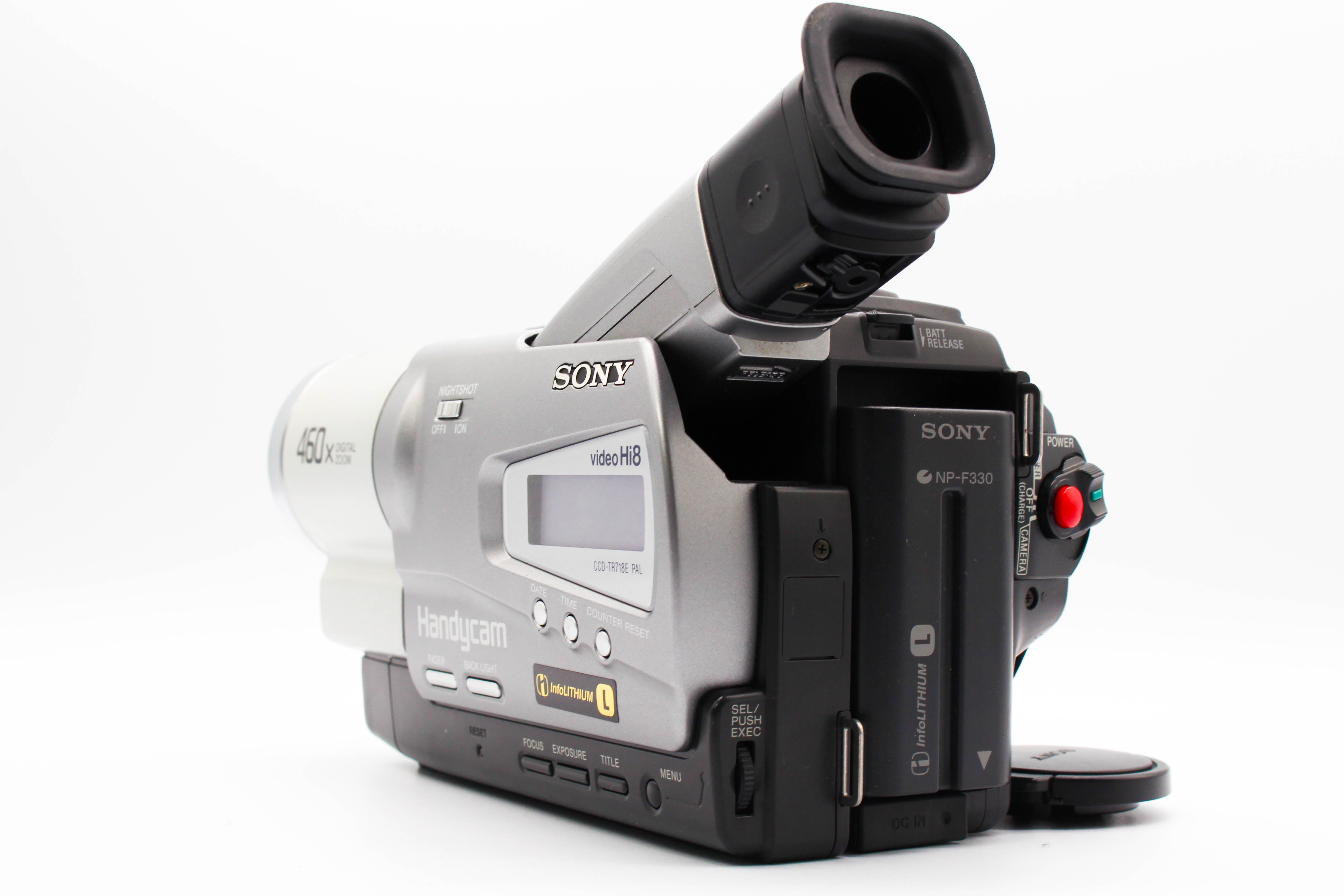 Sony CCD-TR718E Hi8 Analog Camcorder Handycam Video Camera - Tested Bundle Excellent