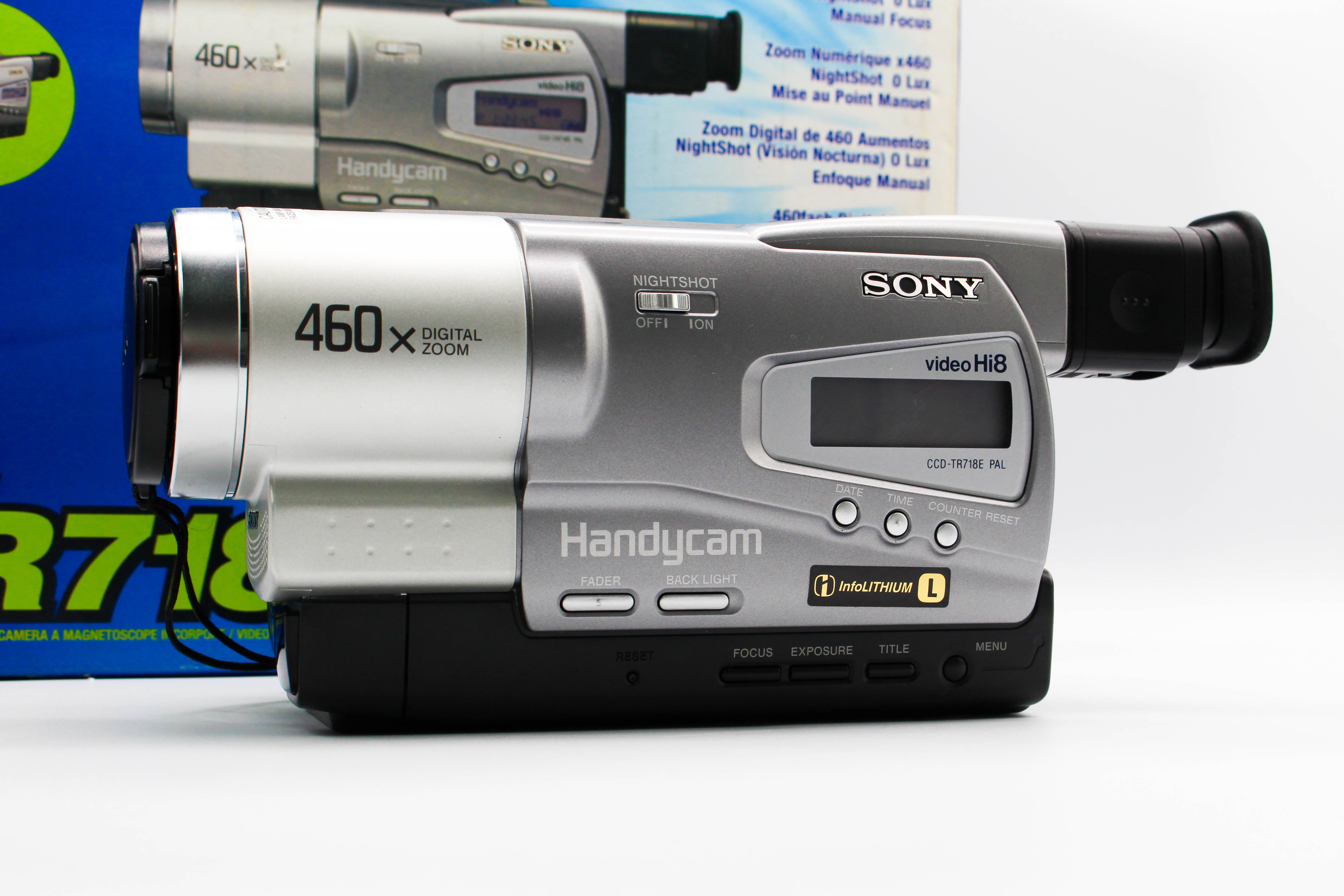 Sony CCD-TR718E Hi8 Analog Camcorder Handycam Video Camera - Tested Bundle Excellent