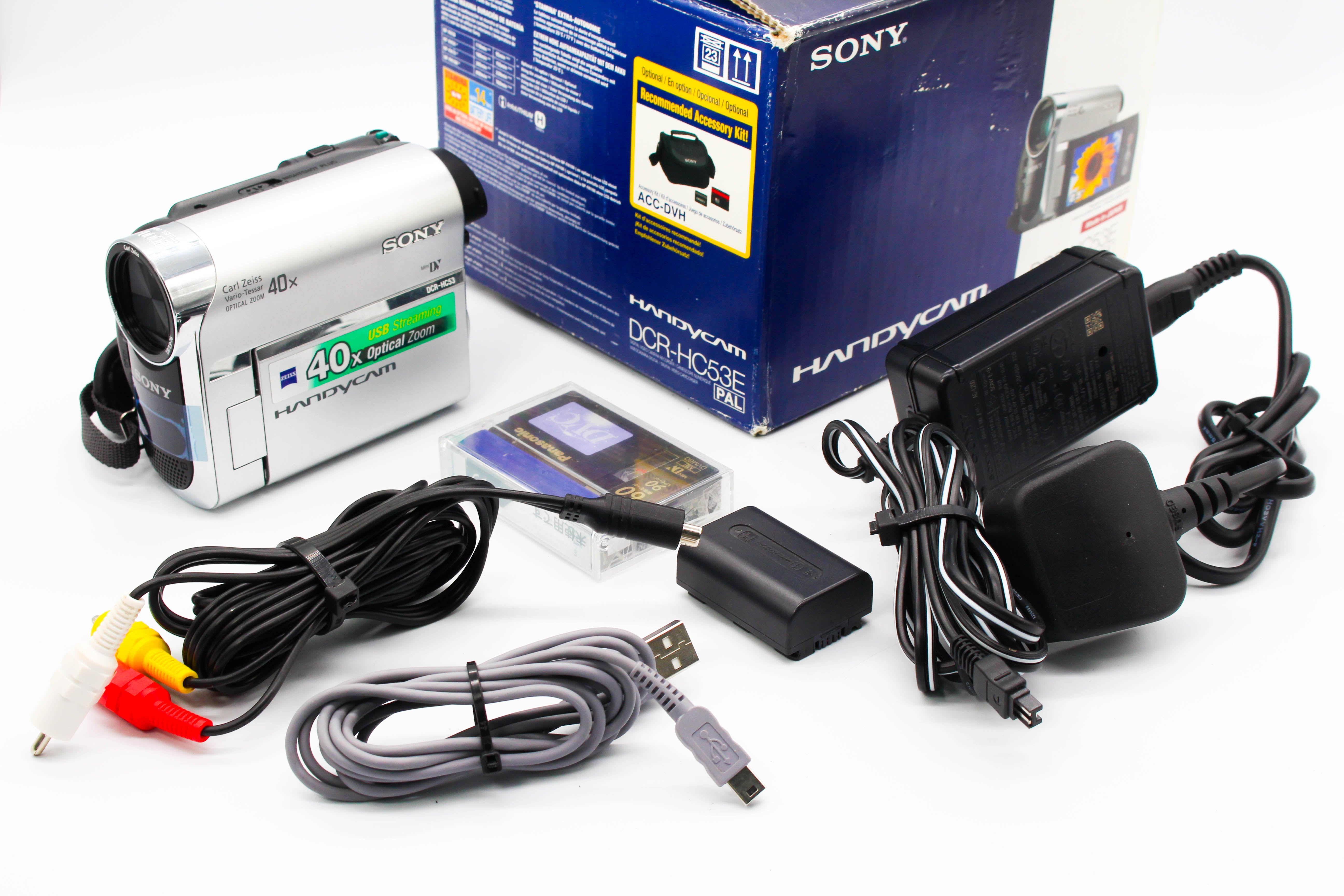 Sony DCR-HC53E MiniDV Handycam Digital Video Camera Camcorder - Tested Bundle
