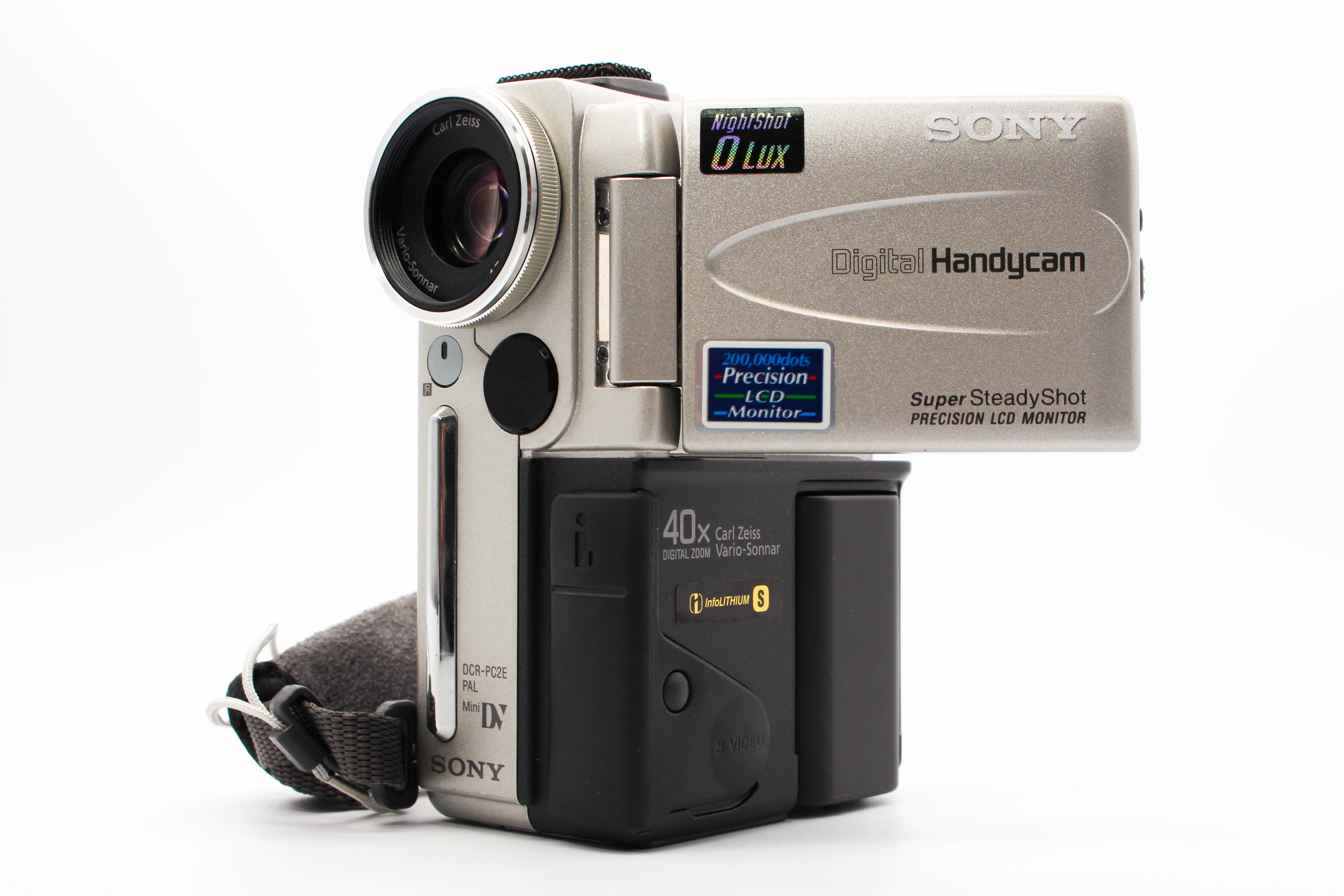 Sony DCR-PC2E MiniDV Handycam Digital Video Camera Camcorder (Read) - Tested Bundle