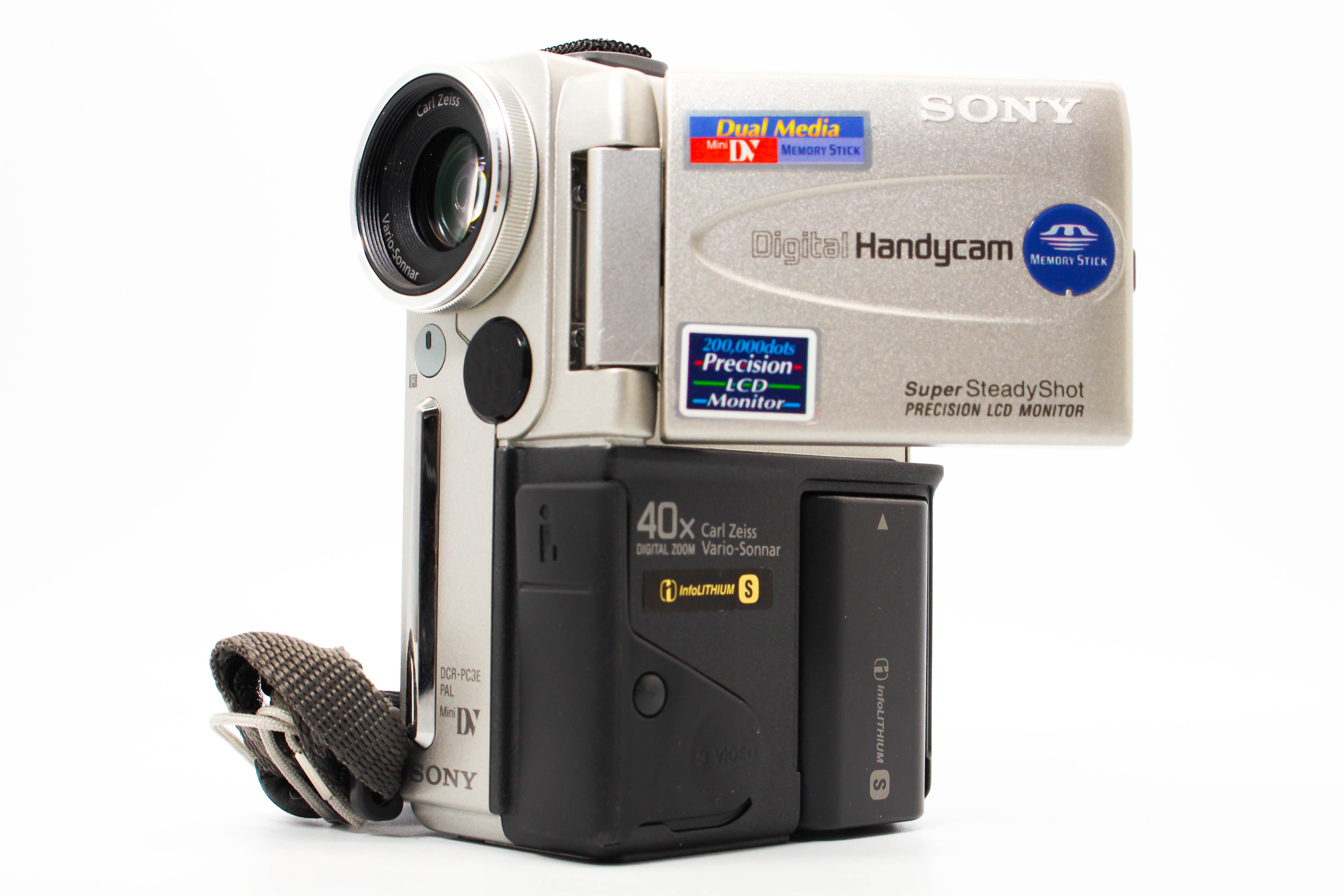 Sony DCR-PC3E MiniDV Handycam Digital Video Tape Camera Camcorder - Tested Bundle Excellent