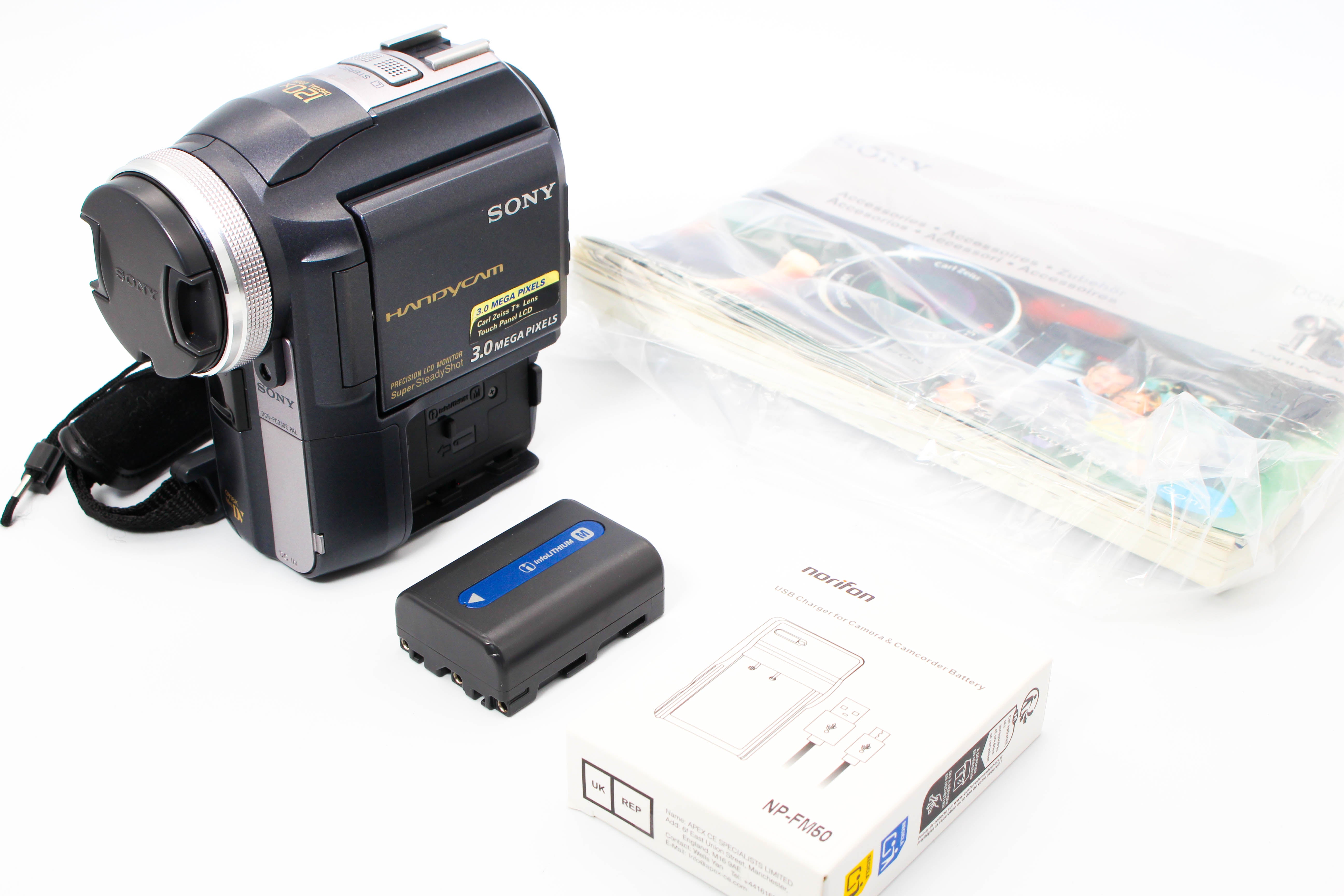 Sony DCR-PC330E MiniDV Tape Digital Video Camera Camcorder - Tested Bundle Excellent Mint