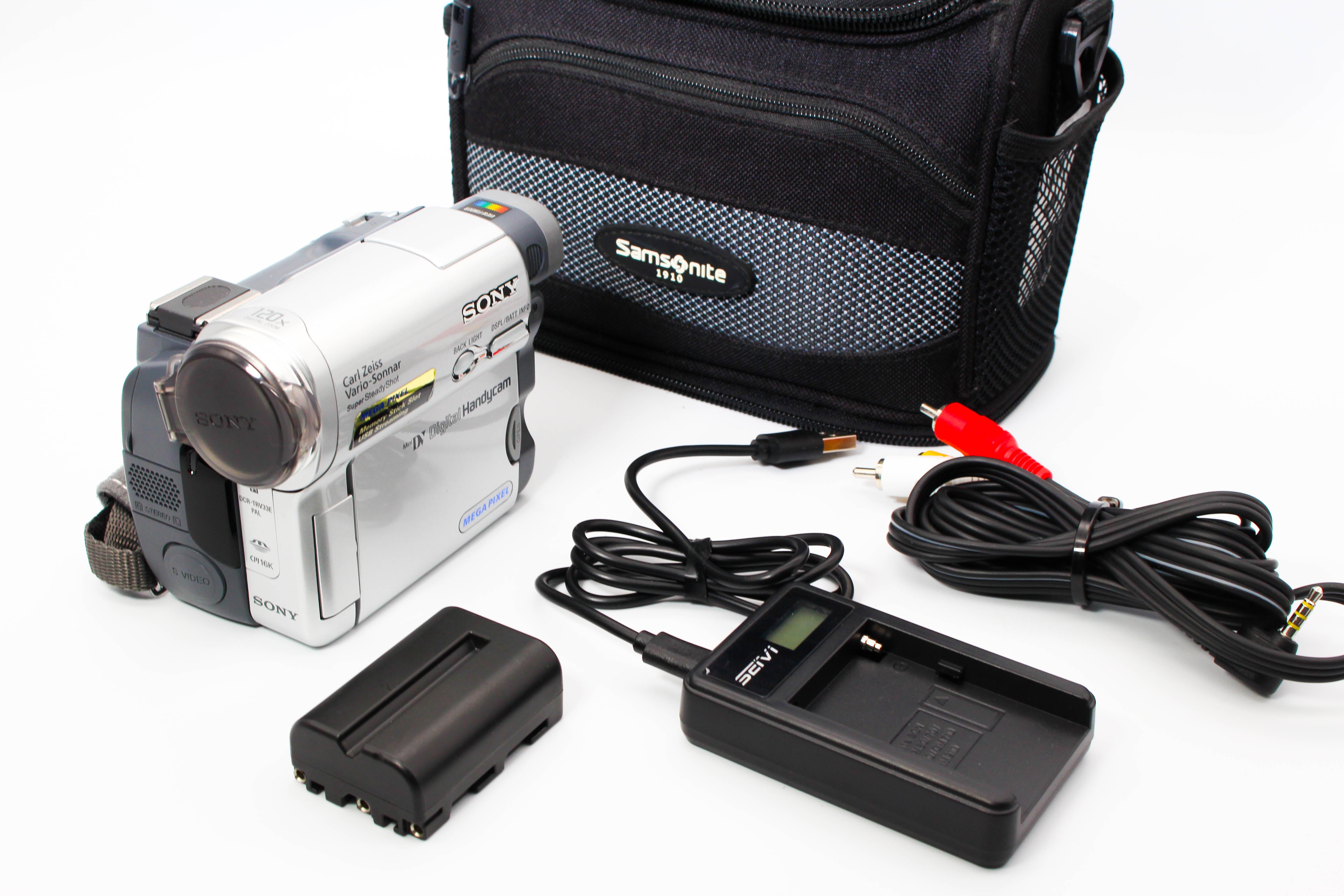 Sony DCR-TRV33E MiniDV Handycam Digital Video Camcorder Camera - Tested Bundle Excellent Mint