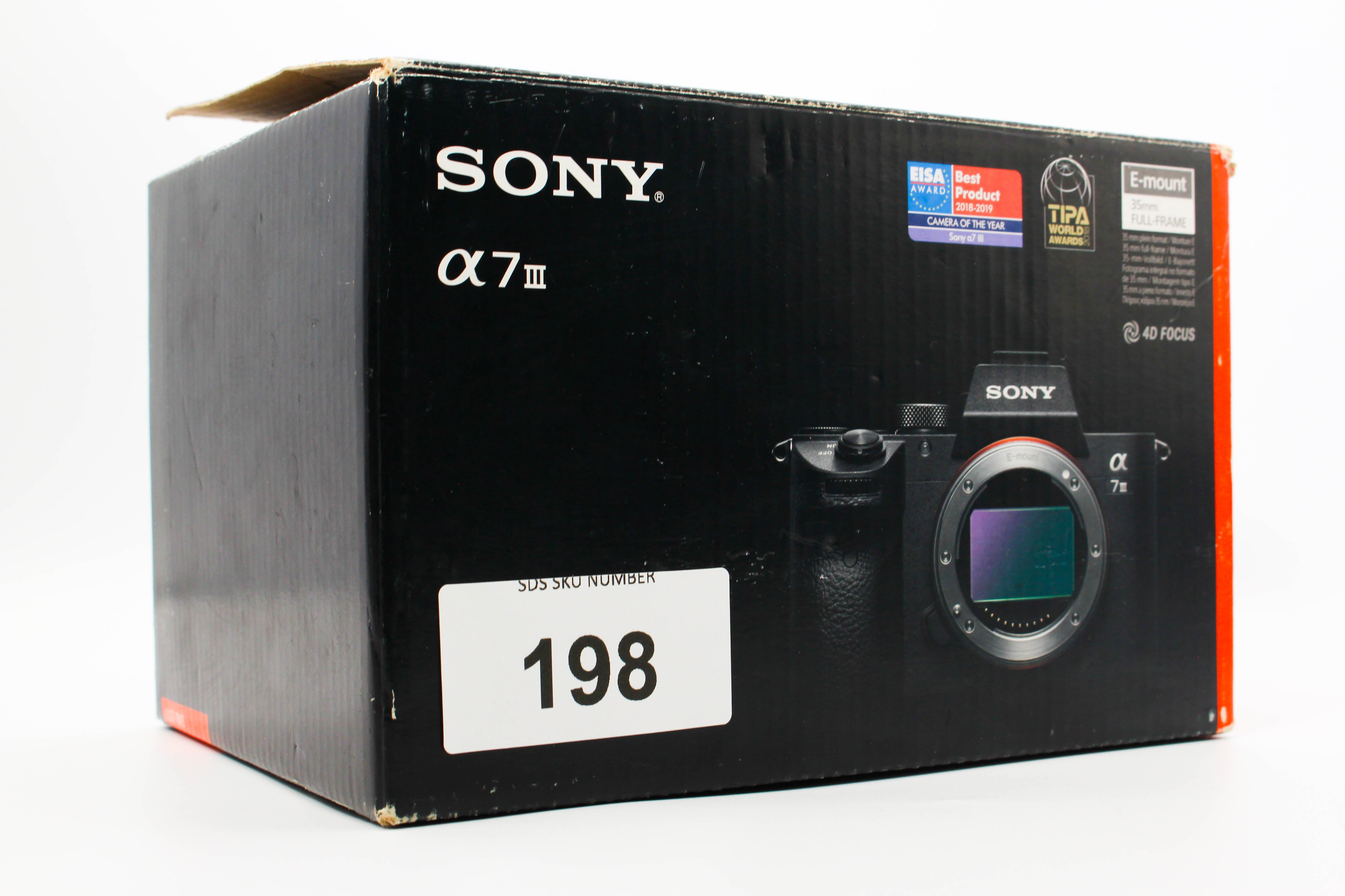 Sony Alpha A7 III Full Frame Mirrorless Camera Body - Tested With Warranty