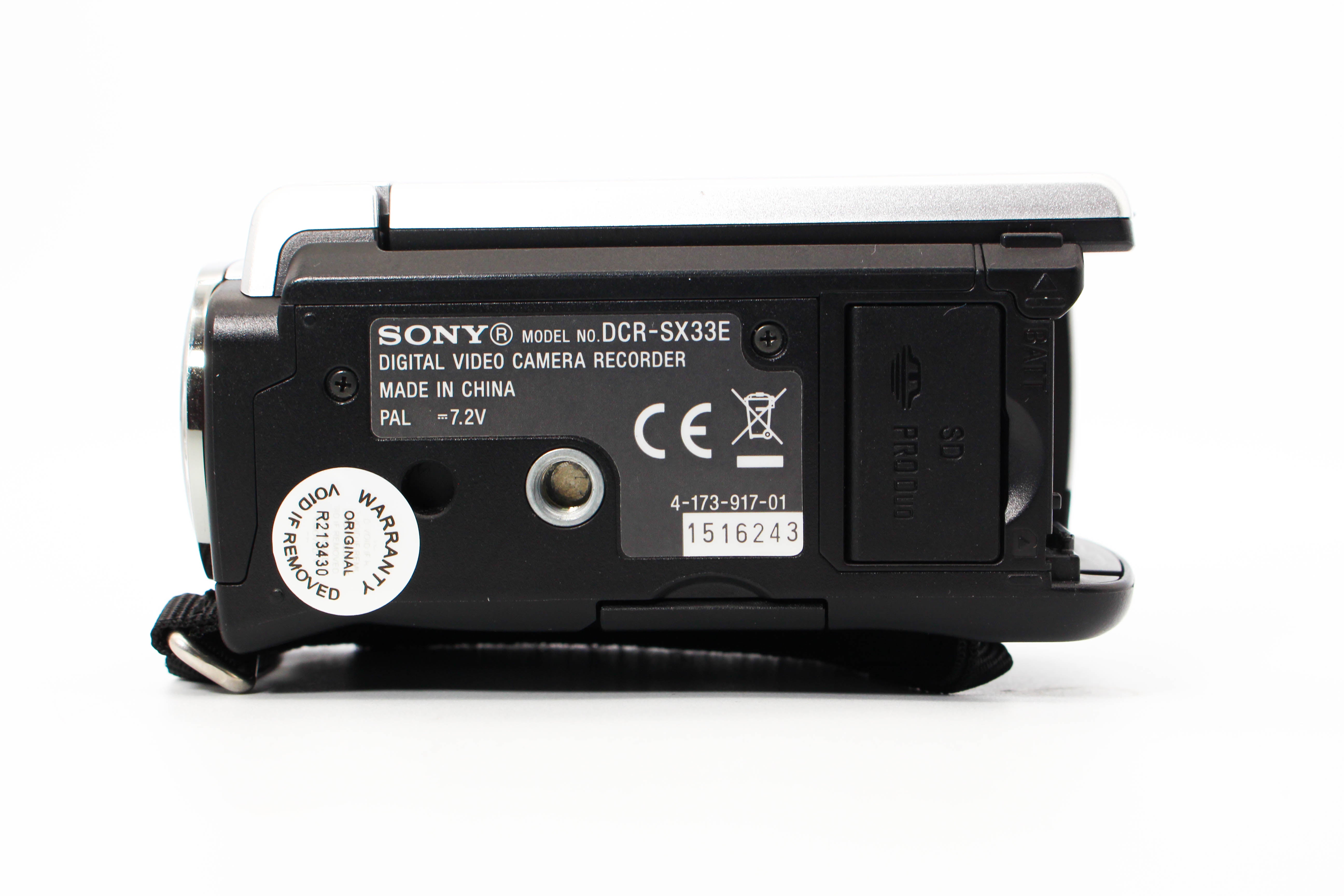 Sony DCR-SX33E HD Digital Video Camera Camcorder - Tested Bundle Excellent