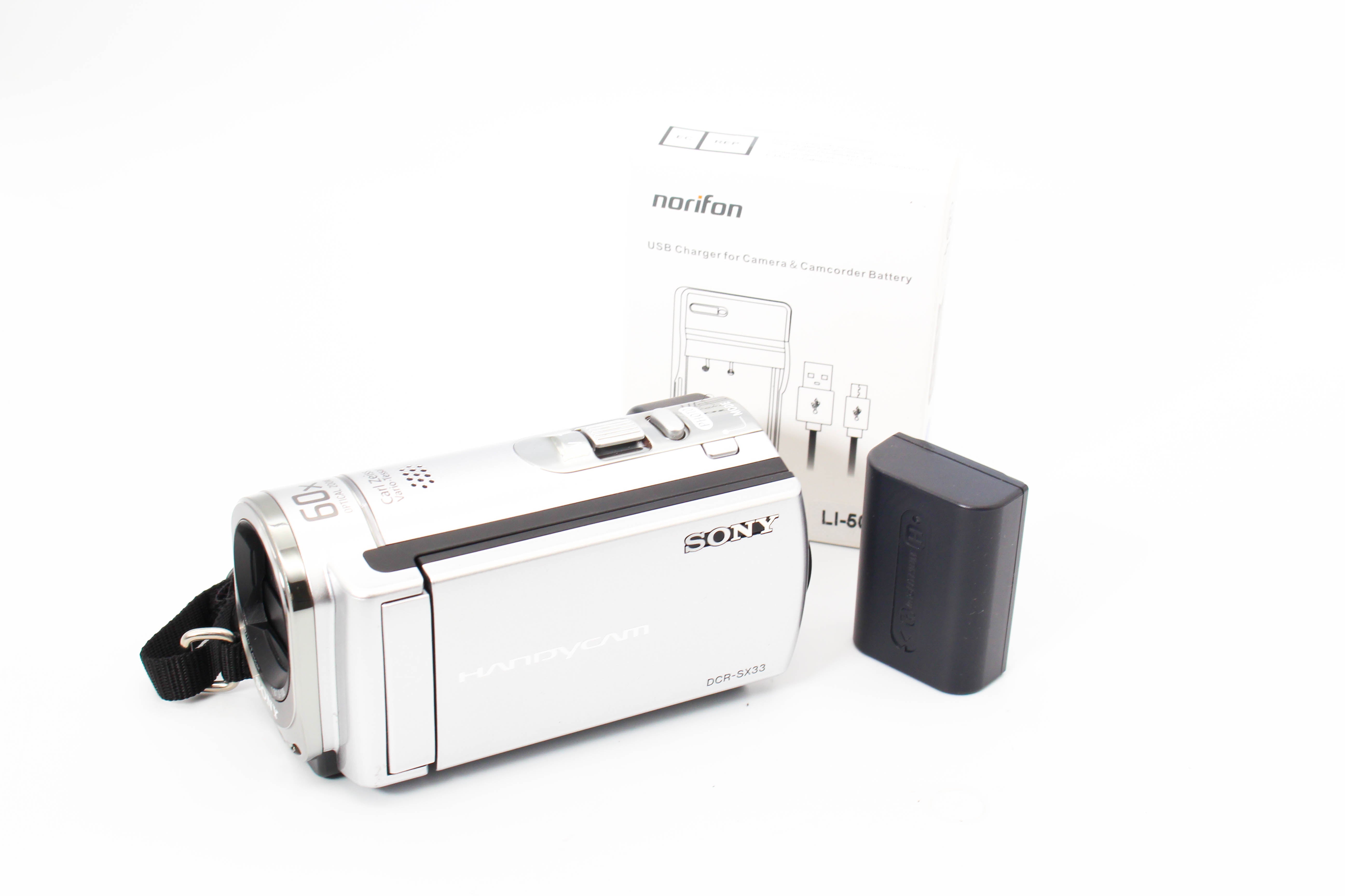 Sony DCR-SX33E HD Digital Video Camera Camcorder - Tested Bundle Excellent