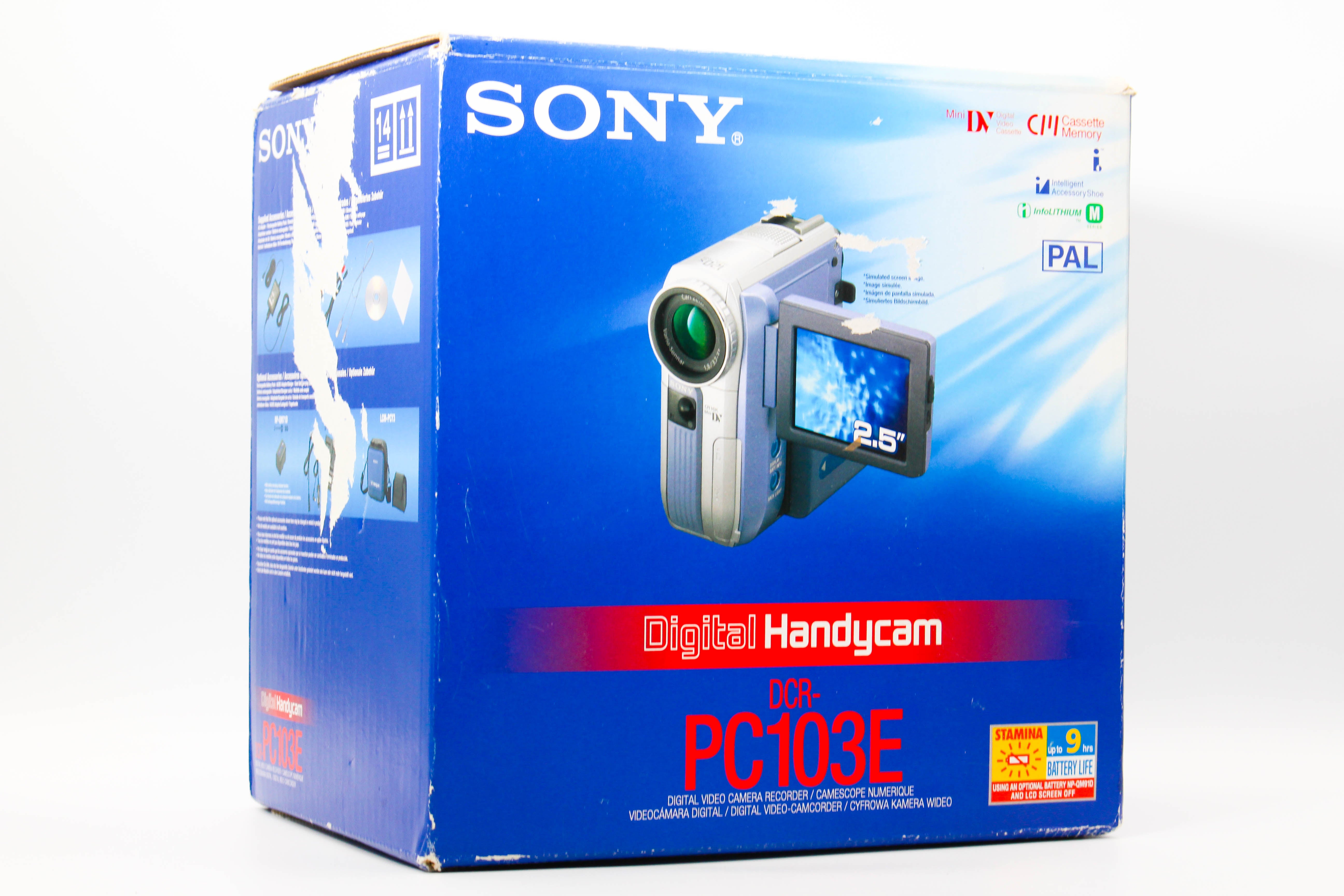 Sony DCR-PC103E MiniDV Handycam Tape Digital Video Camera Camcorder - Tested Bundle Excellent