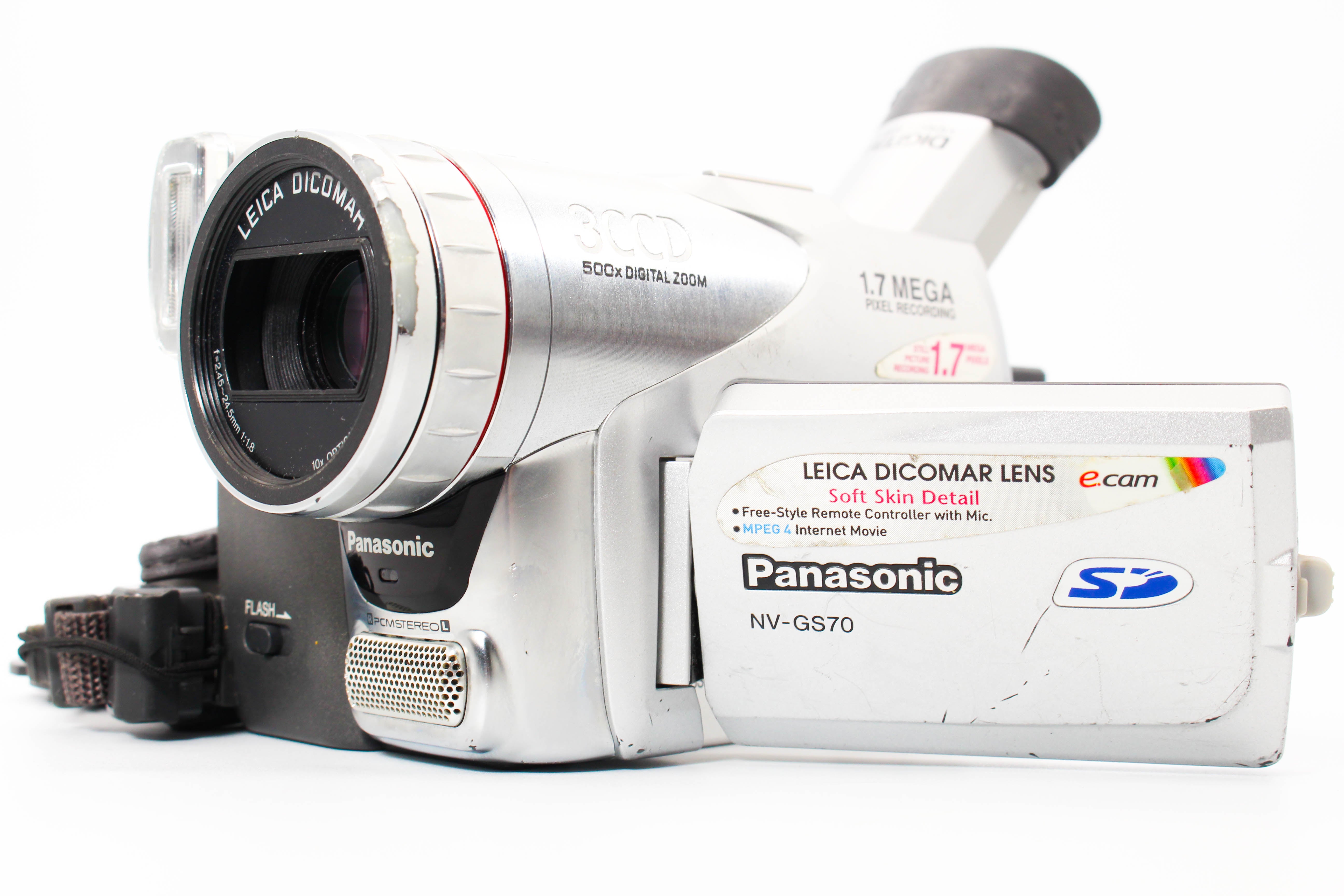 Panasonic NV-GS70 MiniDV Handycam Digital Video Camera Camcorder Tested Bundle Good