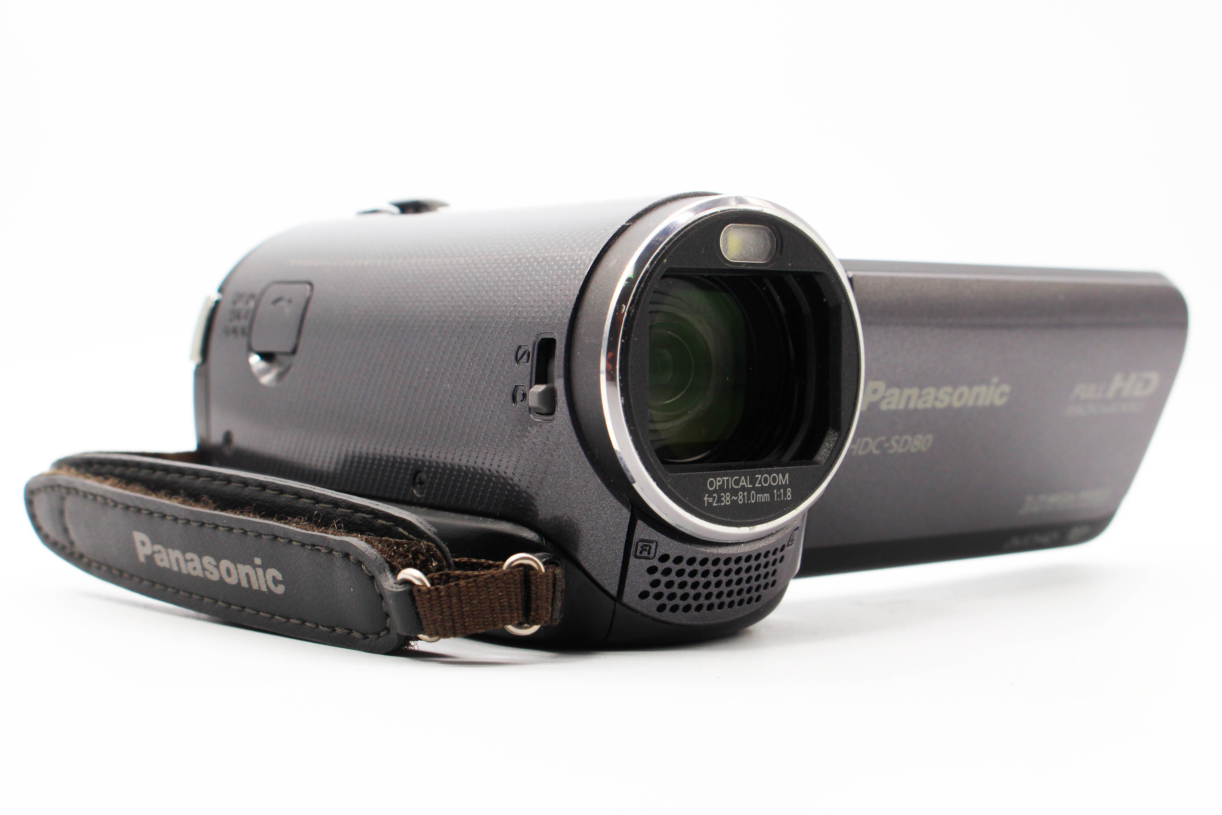 Panasonic HDC-SD80 HD Digital Video Camera Camcorder - Tested Bundle Good