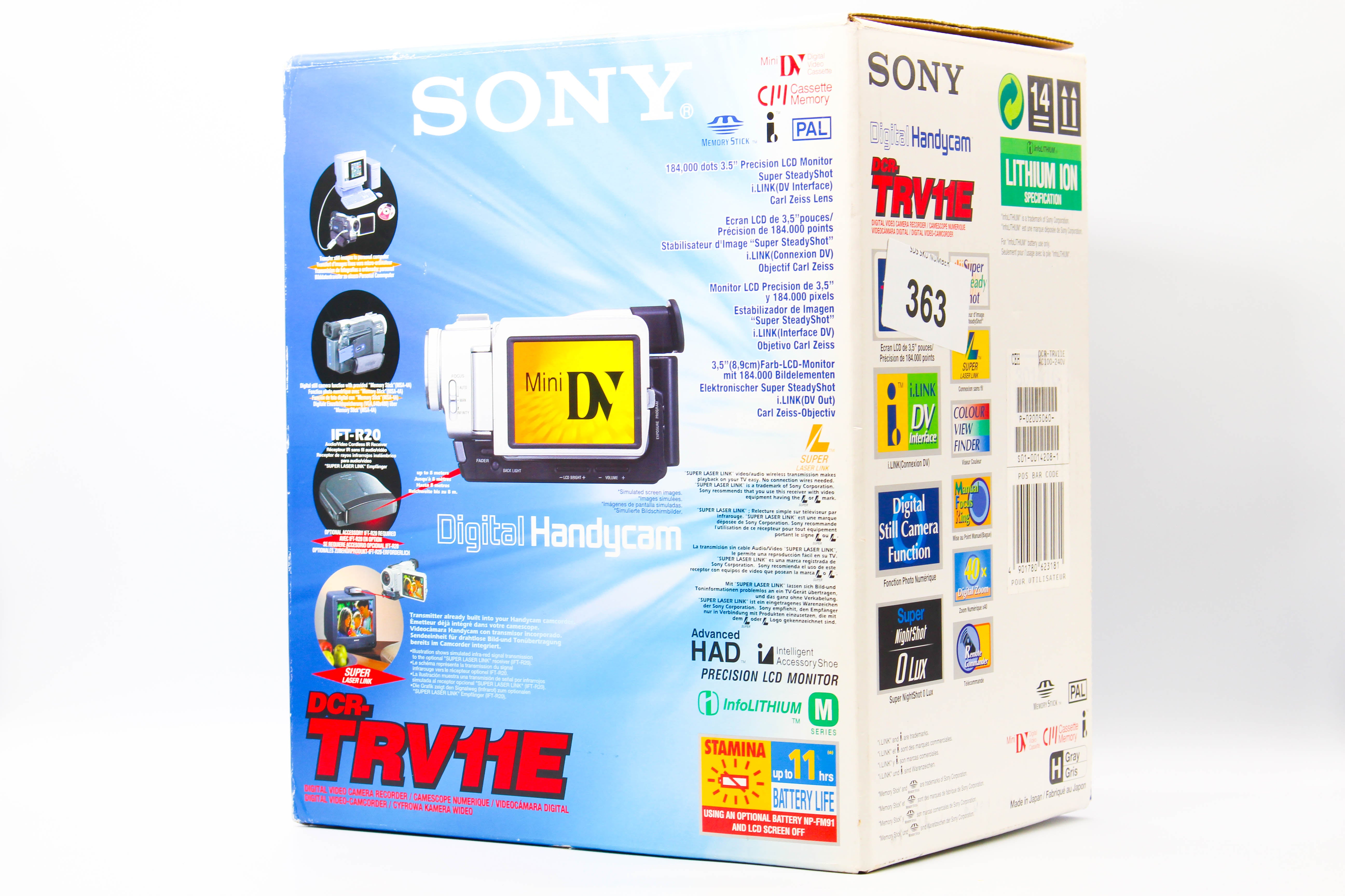 Sony DCR-TRV11E MiniDV Handheld Digital Video Camera Camcorder - Tested Bundle Excellent