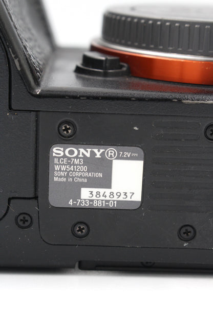 Sony A7 III Full Frame Mirrorless Camera Body