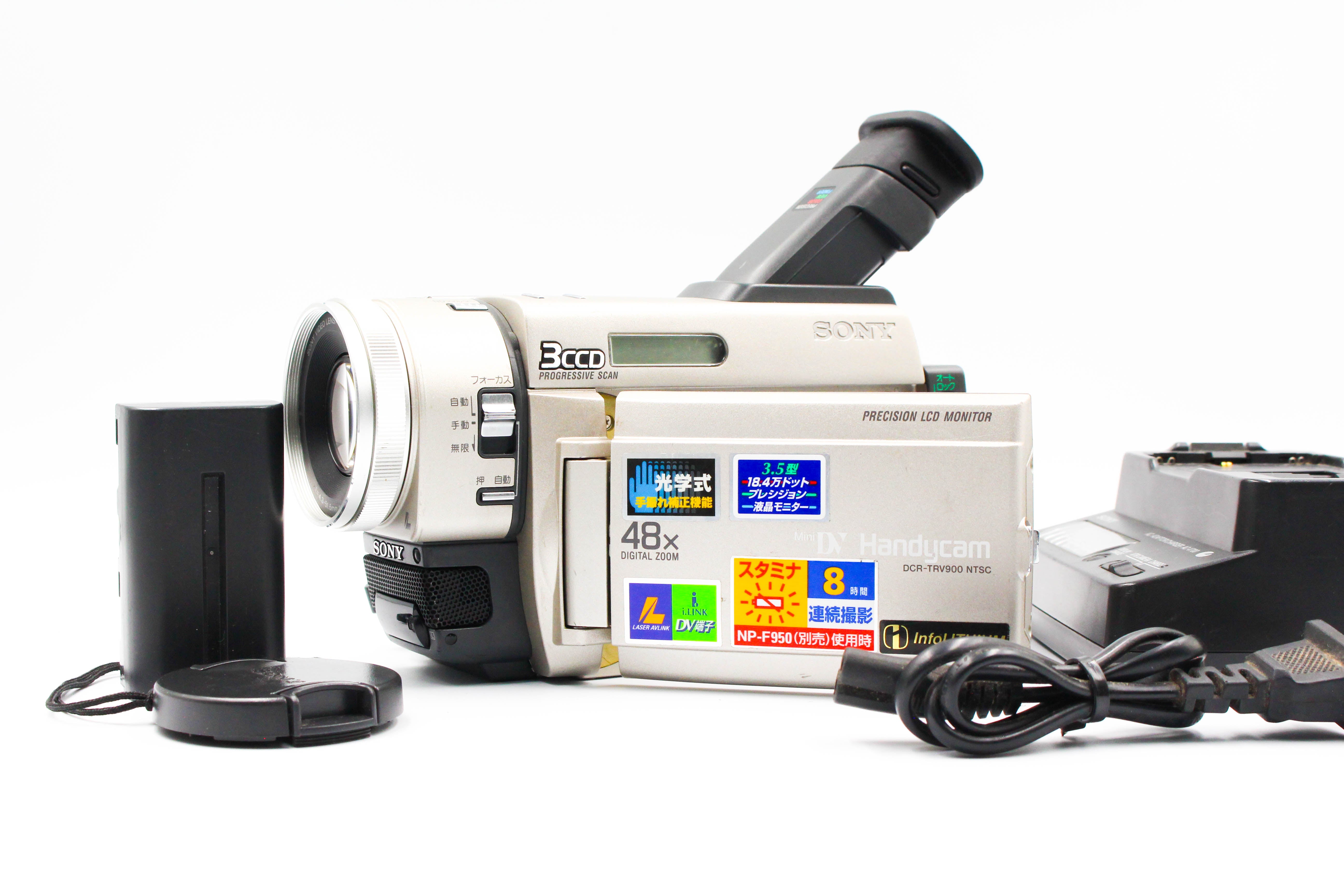 Sony DCR-TRV900 MiniDV Tape Digital Video Camcorder Japanese NTSC - Tested Bundle Good